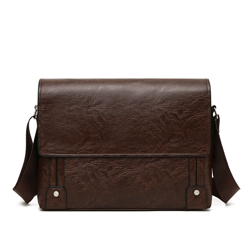 Leather Work Laptop Bag - حقيبة يد رجالية من الجلد الصناعي،
