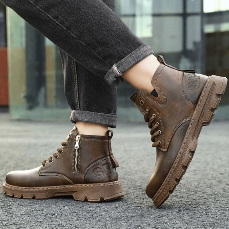 Leather Work Boots - ​ الرجال 2025 شتاء جديد وصول