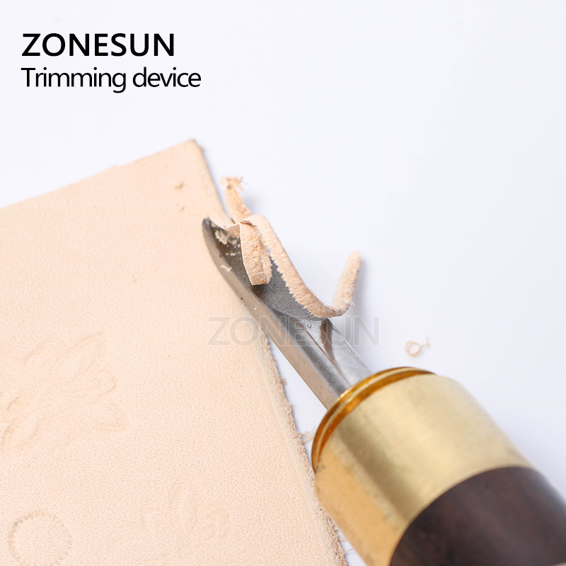 Leather Edge Beveler - ZONESUN قطعة واحدة 1.2 مم أداة
