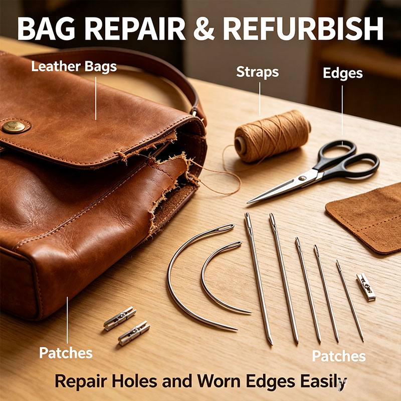 Leatherwork Hand Sewing Needles - طقم إبر خياطة يدوية للجلد، إبر