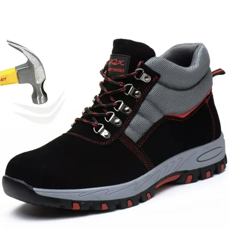 Leather Work Boots - عالية الجودة الرجال أحذية السلامة أحذية