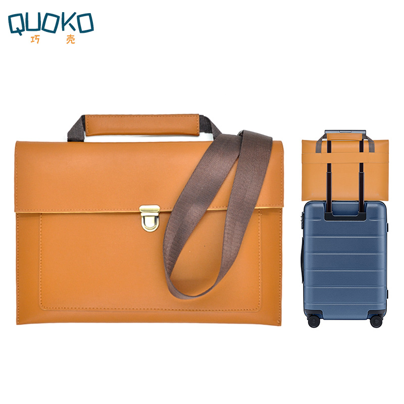 Leather Work Laptop Bag - حقيبة كمبيوتر محمول للنساء من جلد
