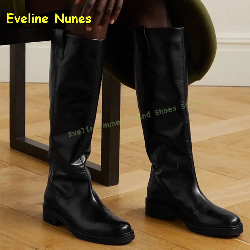 Leather Work Boots - أحذية ركوب عالية للركبة من الجلد