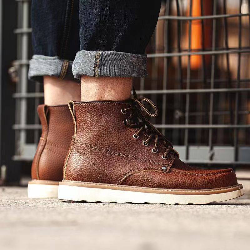 Leather Work Boots - أحذية عمل رجالية 875 من جلد