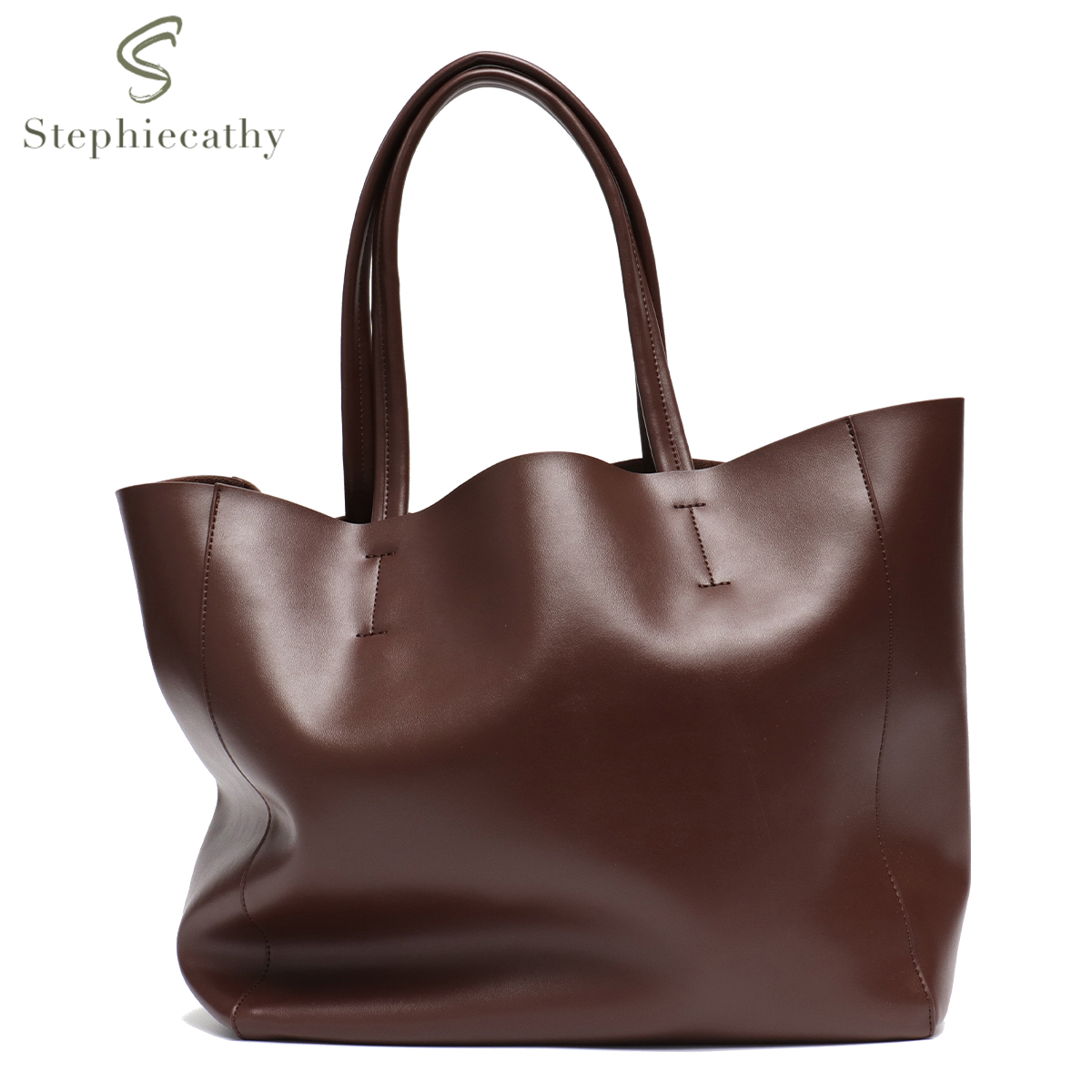 Leather Work Laptop Bag - حقيبة يد كبيرة السعة للنساء ،