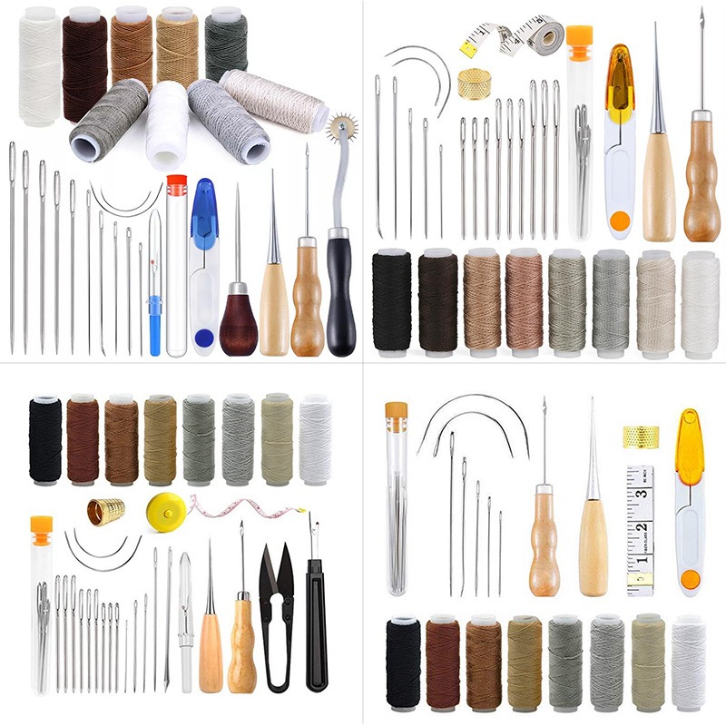 Leatherwork Hand Sewing Needles - الجلود العمل صياغة أدوات عدة مجموعة