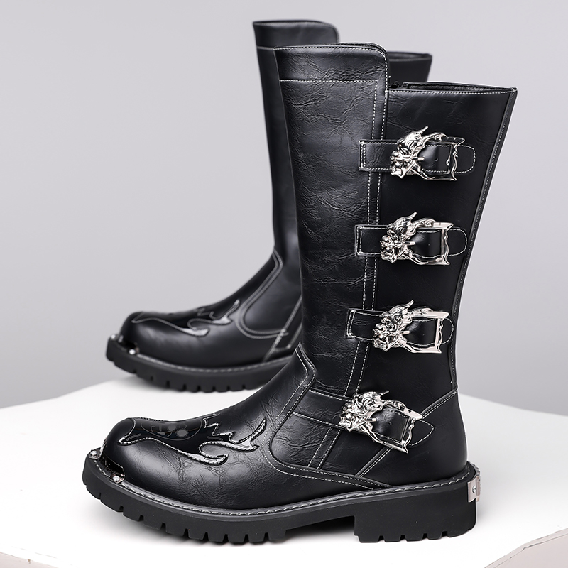 أحذية جلدية طويلة جديدة للرجال - مراجعة Leather Work Boots وسعره