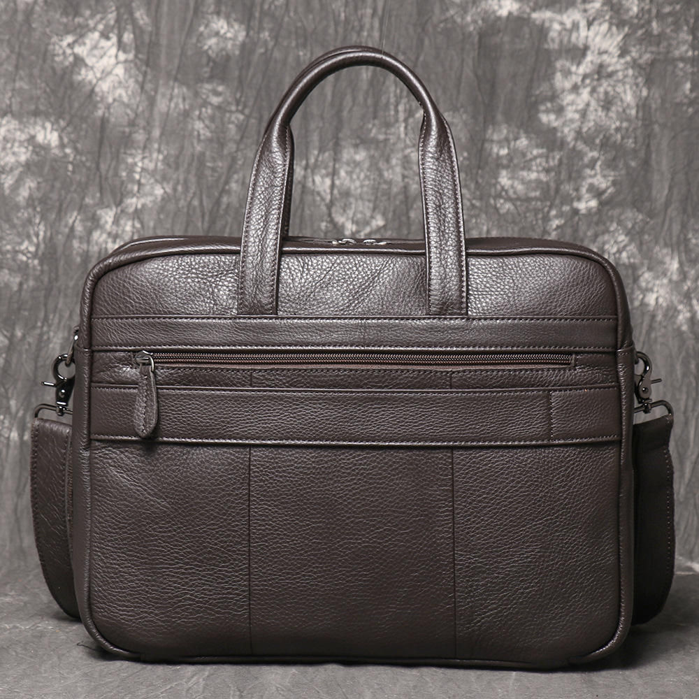 حقيبة رجالية من الجلد الطبيعي، - مراجعة Leather Work Laptop Bag وسعره
