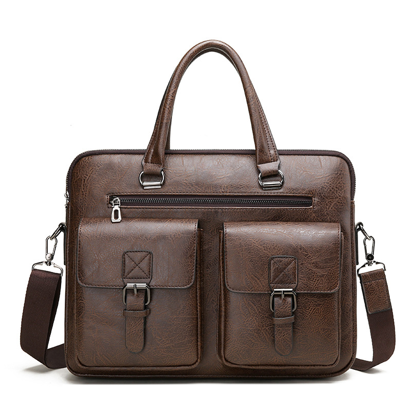 بو الجلود حقيبة الأعمال للرجال - مراجعة Leather Work Laptop Bag وسعره