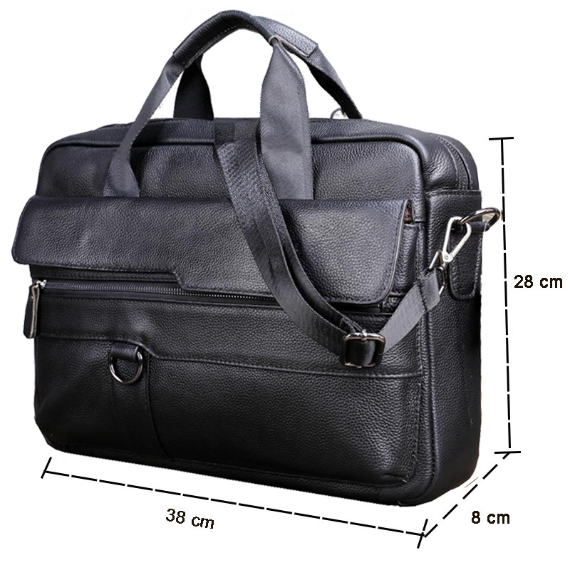 الرجال كبيرة جلد طبيعي حقيبة ي - مراجعة Leather Work Laptop Bag وسعره