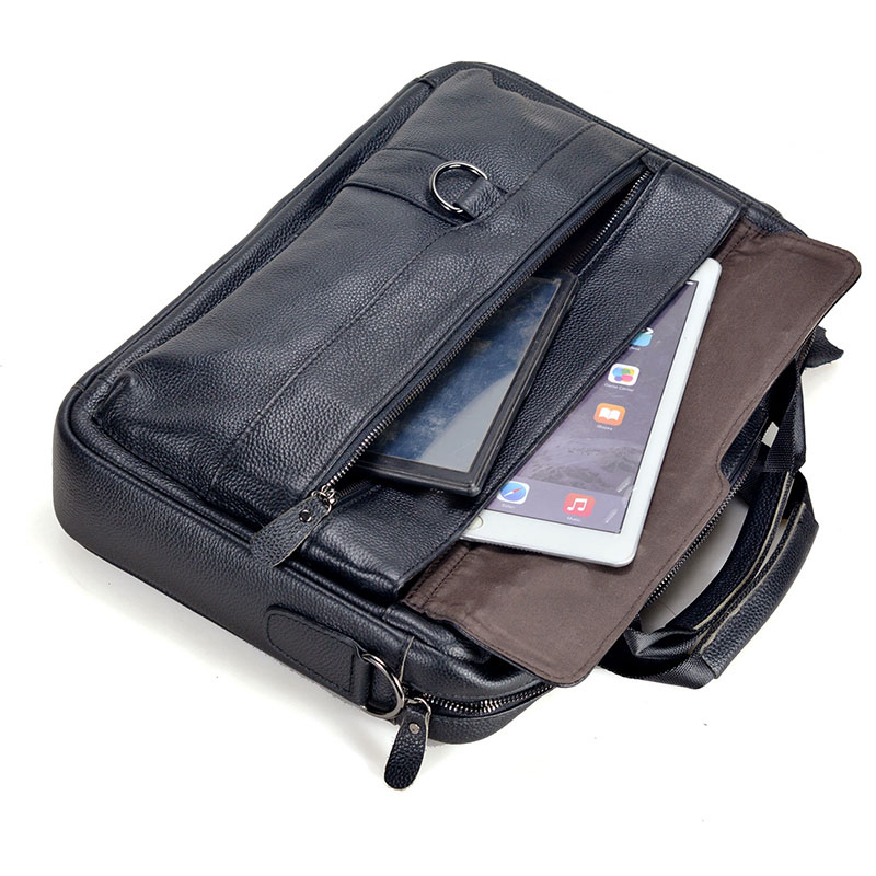 الرجال كبيرة جلد طبيعي حقيبة ي - مراجعة Leather Work Laptop Bag وسعره