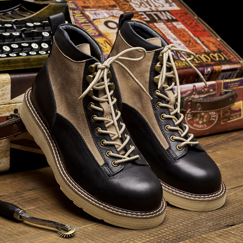 أحذية عمل رجالية قصيرة من الأم - مراجعة Leather Work Boots وسعره
