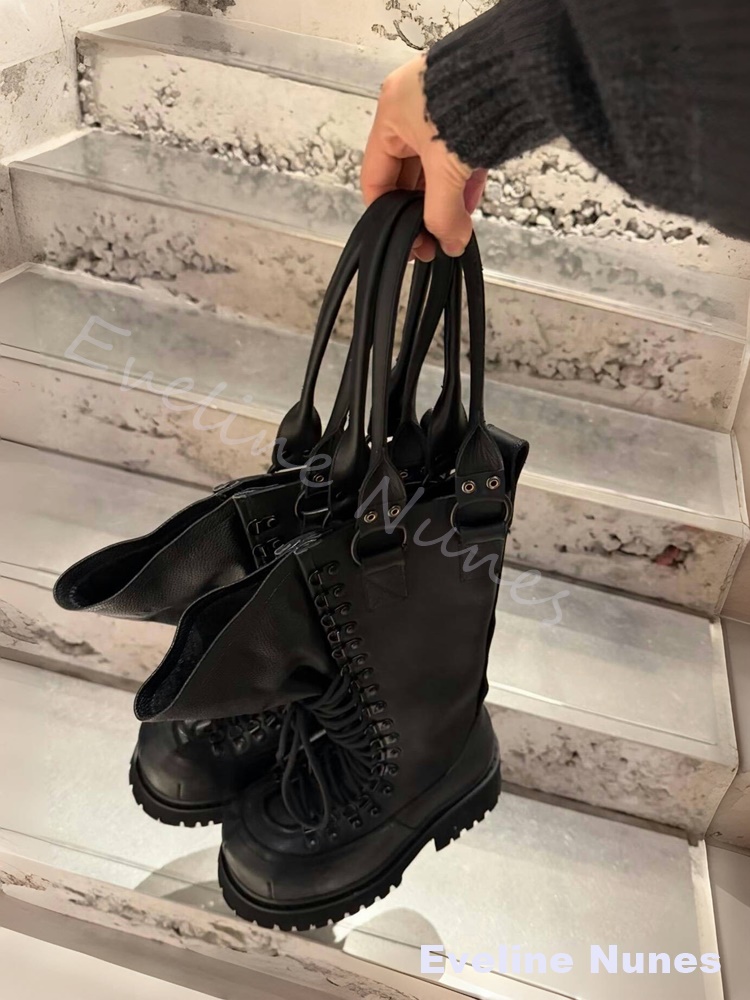 أحذية ركوب الدراجات النارية ال - مراجعة Leather Work Boots وسعره