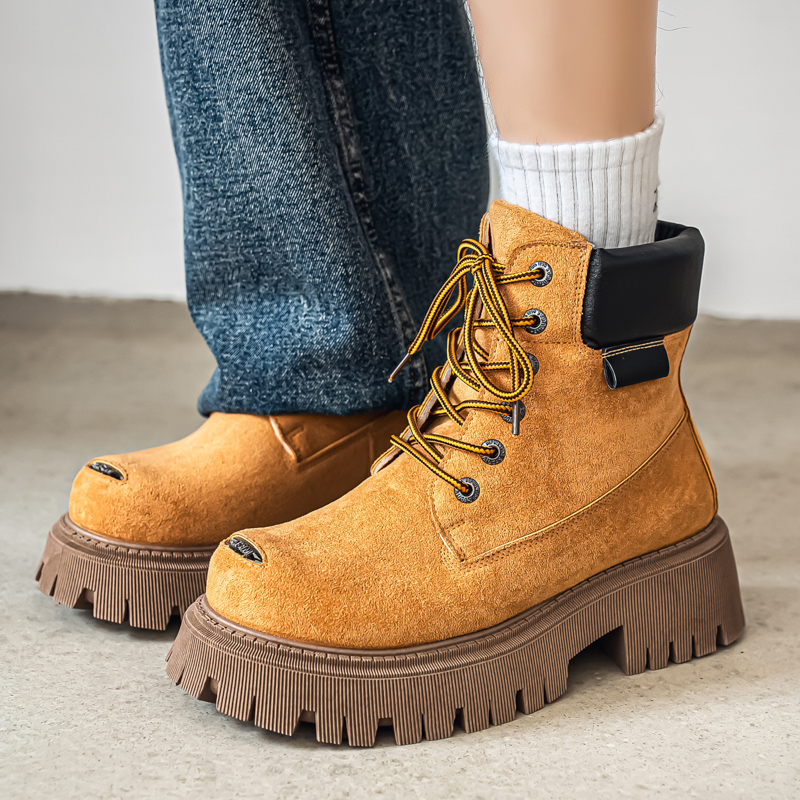 أحذية كلاسيكية عالية الرقبة لل - مراجعة Leather Work Boots وسعره