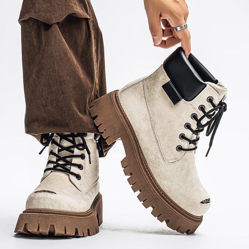أحذية كلاسيكية عالية الرقبة لل - مراجعة Leather Work Boots وسعره