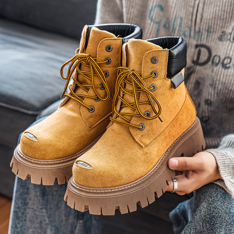 أحذية كلاسيكية عالية الرقبة لل - مراجعة Leather Work Boots وسعره
