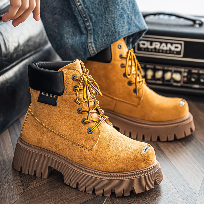 أحذية كلاسيكية عالية الرقبة لل - مراجعة Leather Work Boots وسعره