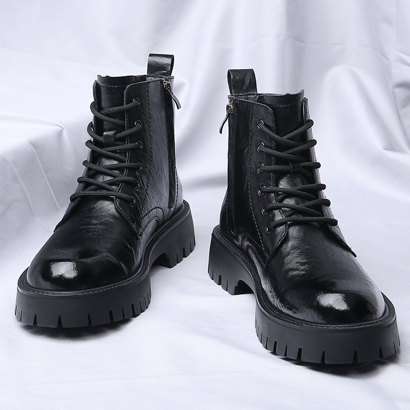 أحذية رجالية عالية الرقبة بسحا - مراجعة Leather Work Boots وسعره