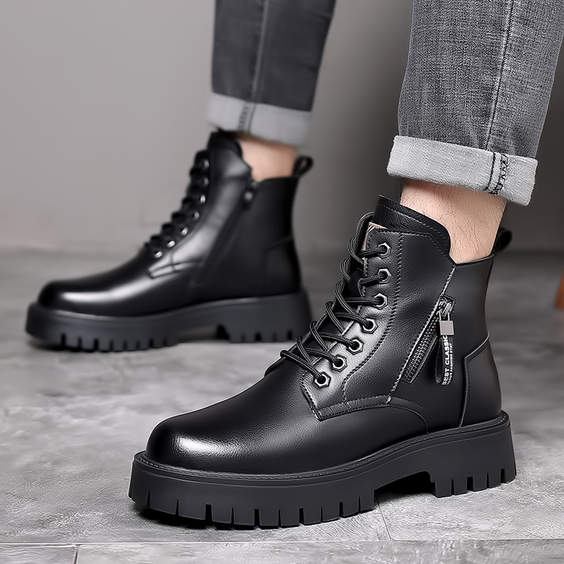 الرجال الكلاسيكية بوط من الجلد - مراجعة Leather Work Boots وسعره