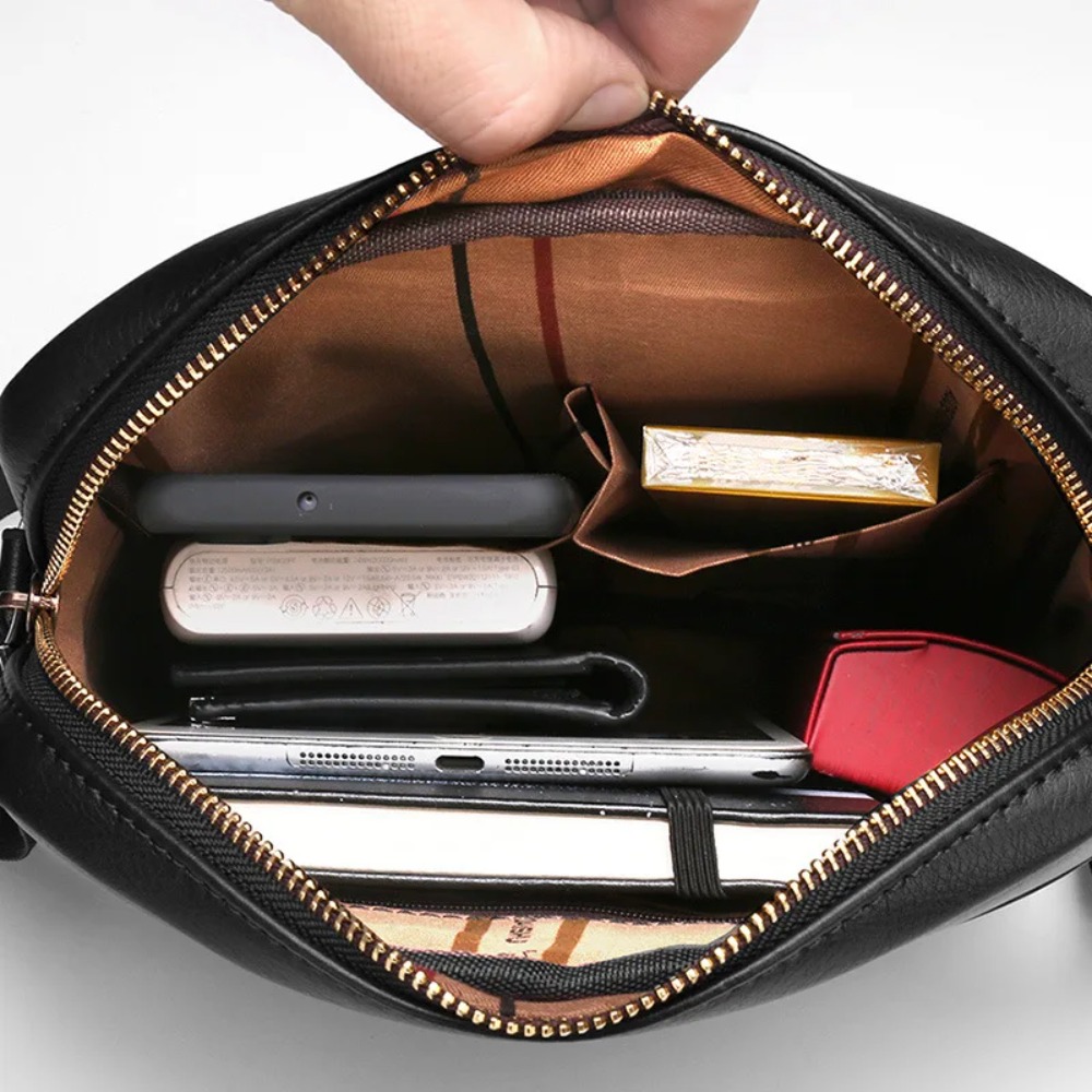 حقيبة كتف رجالية من الجلد الصن - مراجعة Leather Work Laptop Bag وسعره