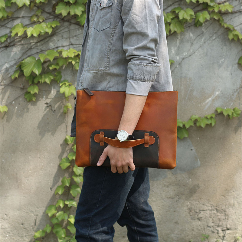 حقيبة يد رجالية كلاسيكية مصنوع - مراجعة Leather Work Laptop Bag وسعره