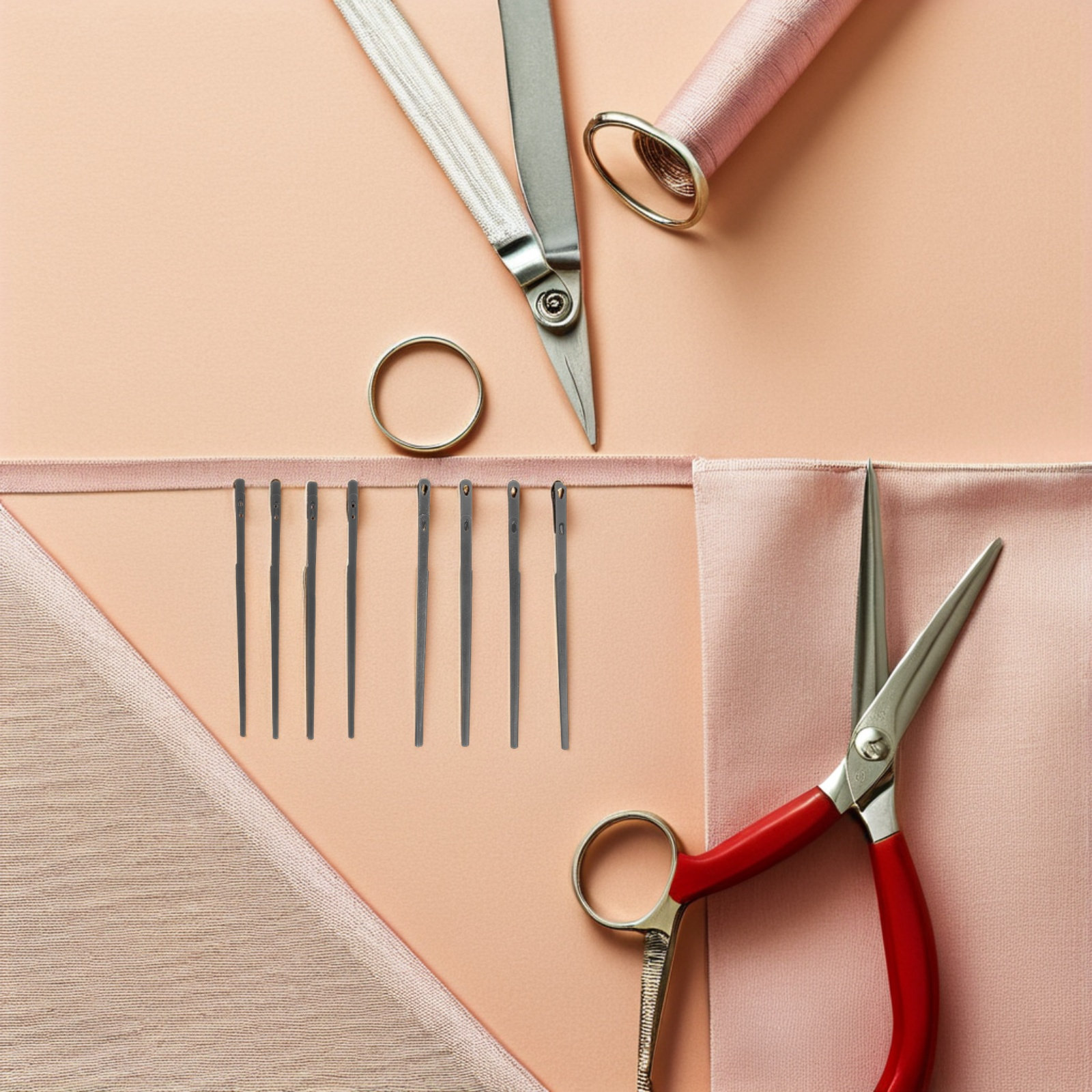 8 قطع من إبر الخياطة الفولاذية - مراجعة Leatherwork Hand Sewing Needles وسعره