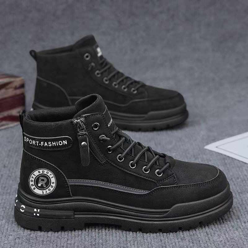 الرجال الرجعية عالية أعلى أحذي - مراجعة Leather Work Boots وسعره