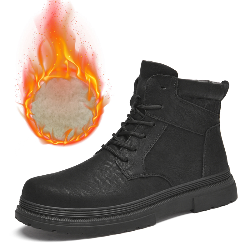 شتاء دافئ الرجال أحذية من الجل - مراجعة Leather Work Boots وسعره