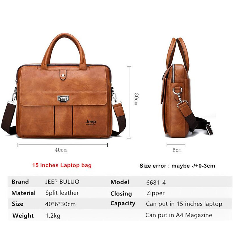 حقيبة جلدية للرجال من جيب بولو - مراجعة Leather Work Laptop Bag وسعره
