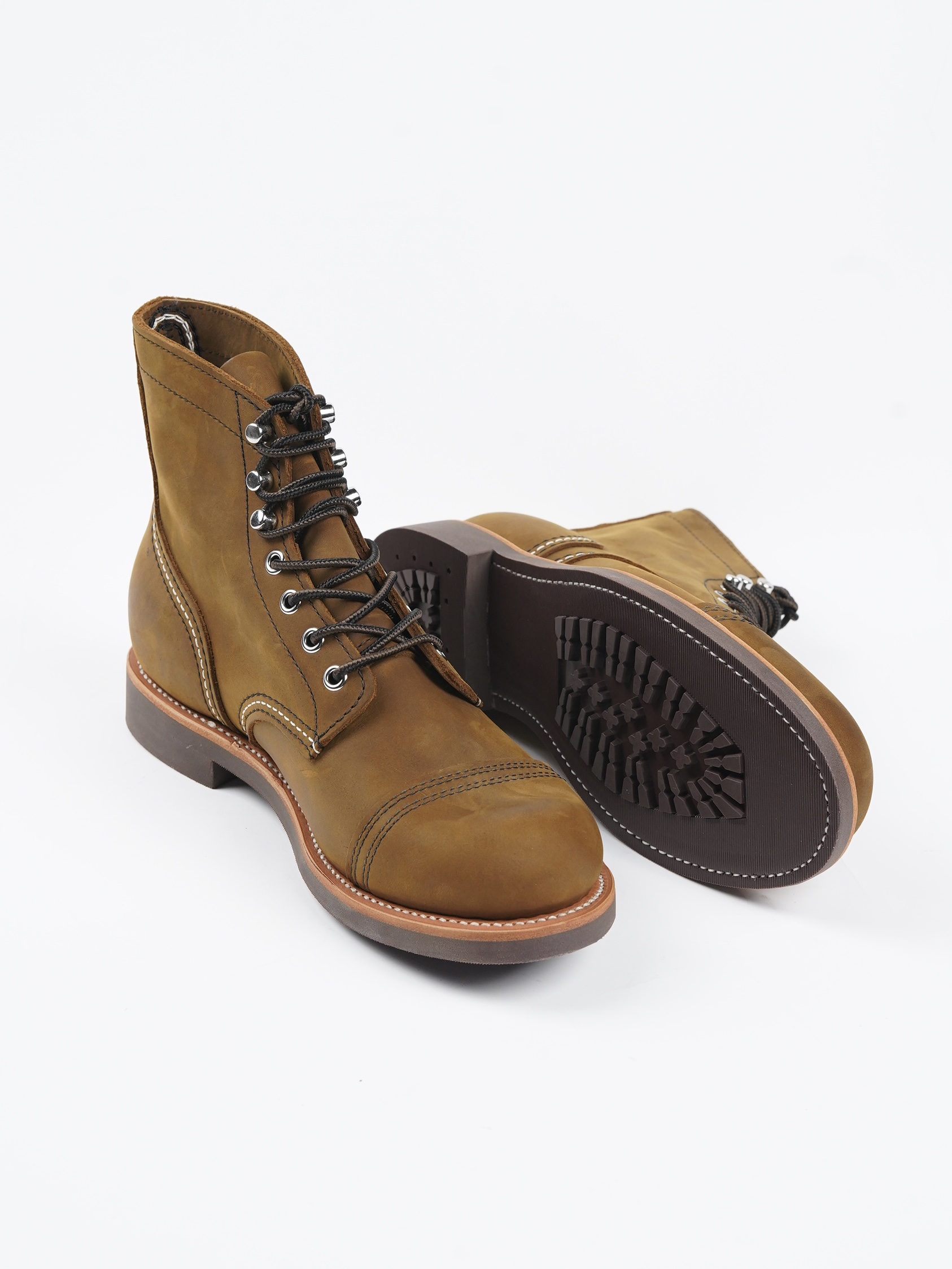 أحذية رجالية جلد طبيعي بتصميم  - مراجعة Leather Work Boots وسعره