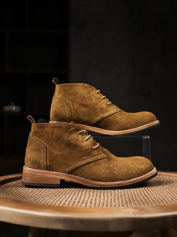 الموضة تنوعا الذكور الدانتيل م - مراجعة Leather Work Boots وسعره
